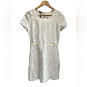 NWT CINQUE Linen/Viscose Short sleeve White Dress size 36/S